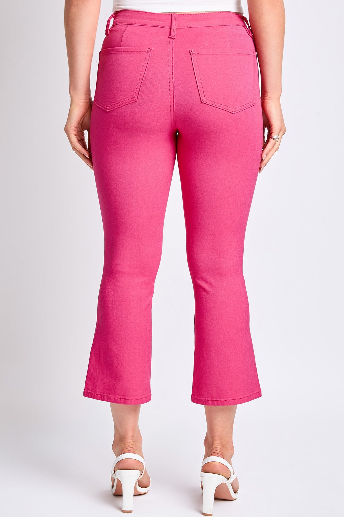 Hyperstretch Cropped Kick Flare Leg Pants