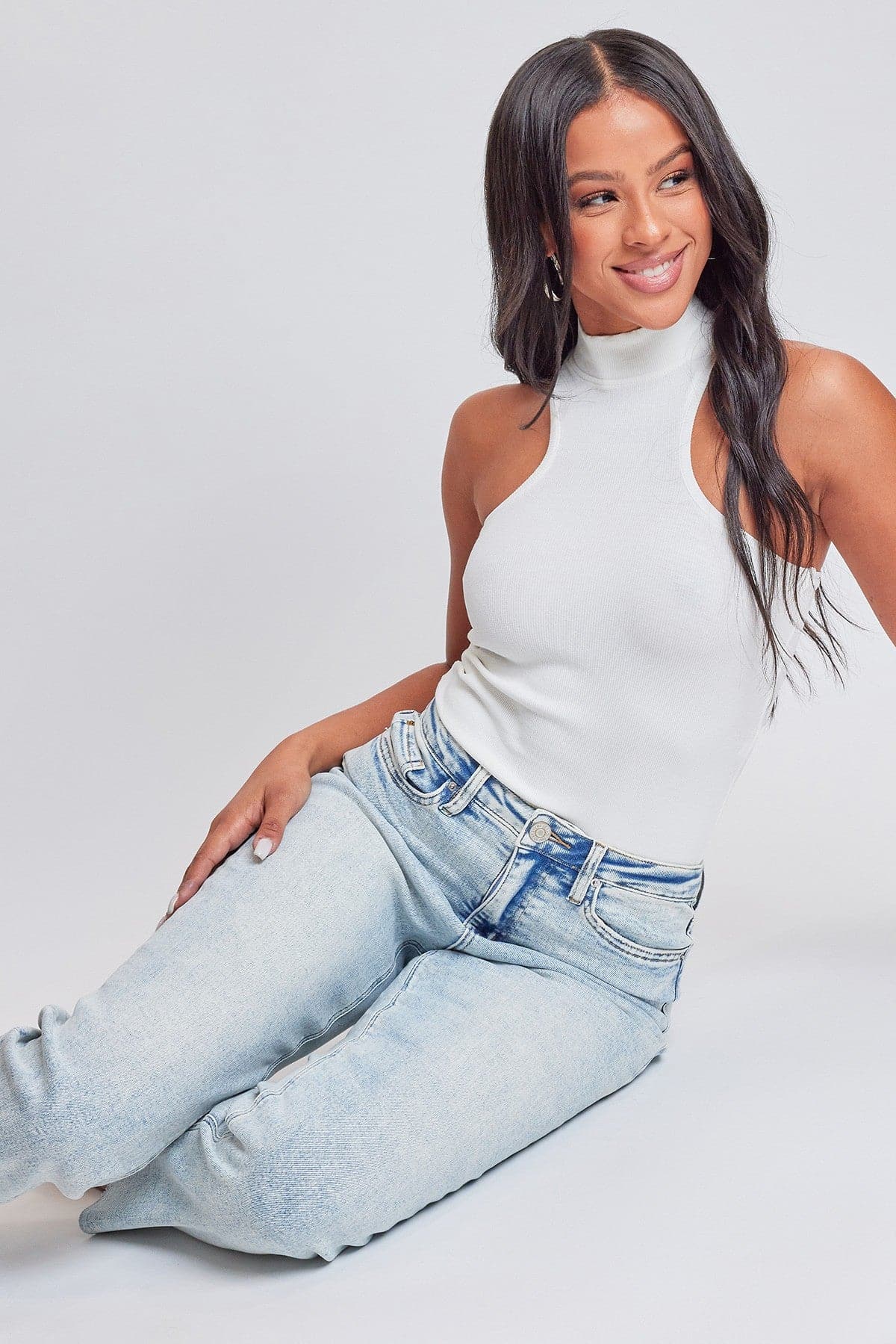 Luxe Cropped Straight Leg Jeans
