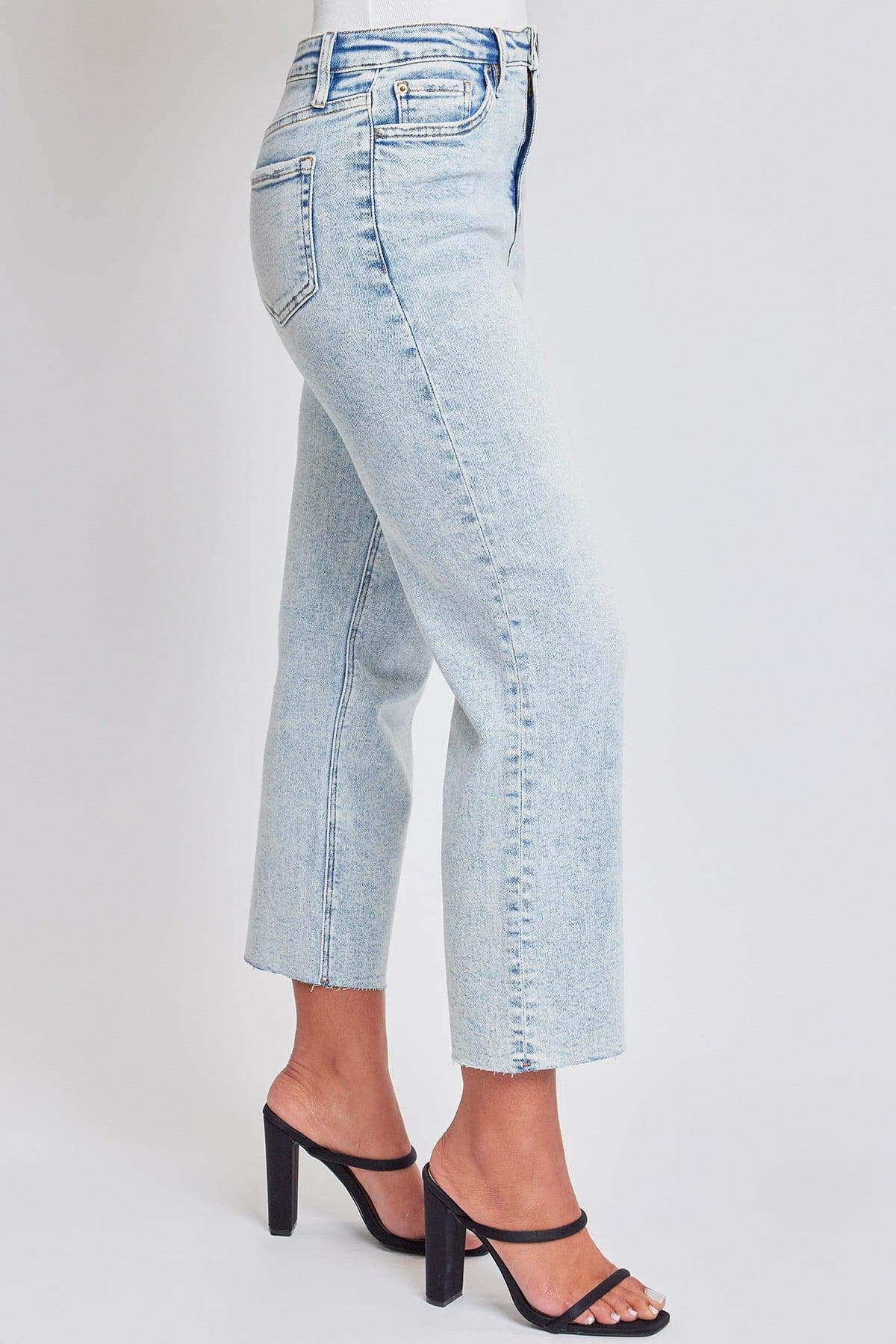 Luxe Cropped Straight Leg Jeans