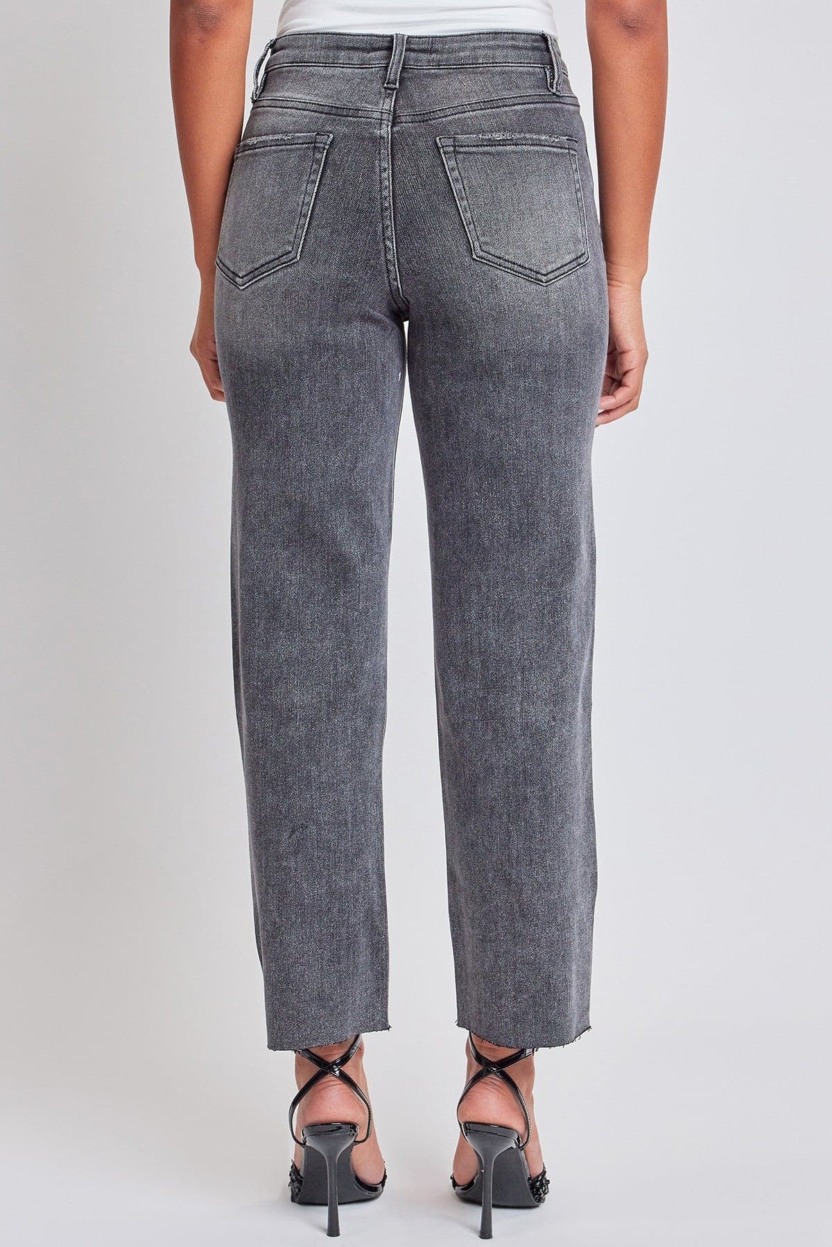 Luxe Cropped Straight Leg Jeans