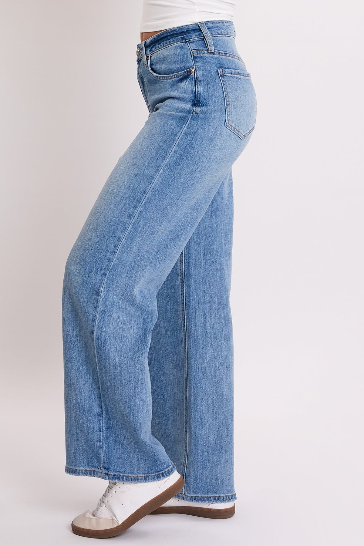 Luxe Bella High Rise Wide Leg Jeans