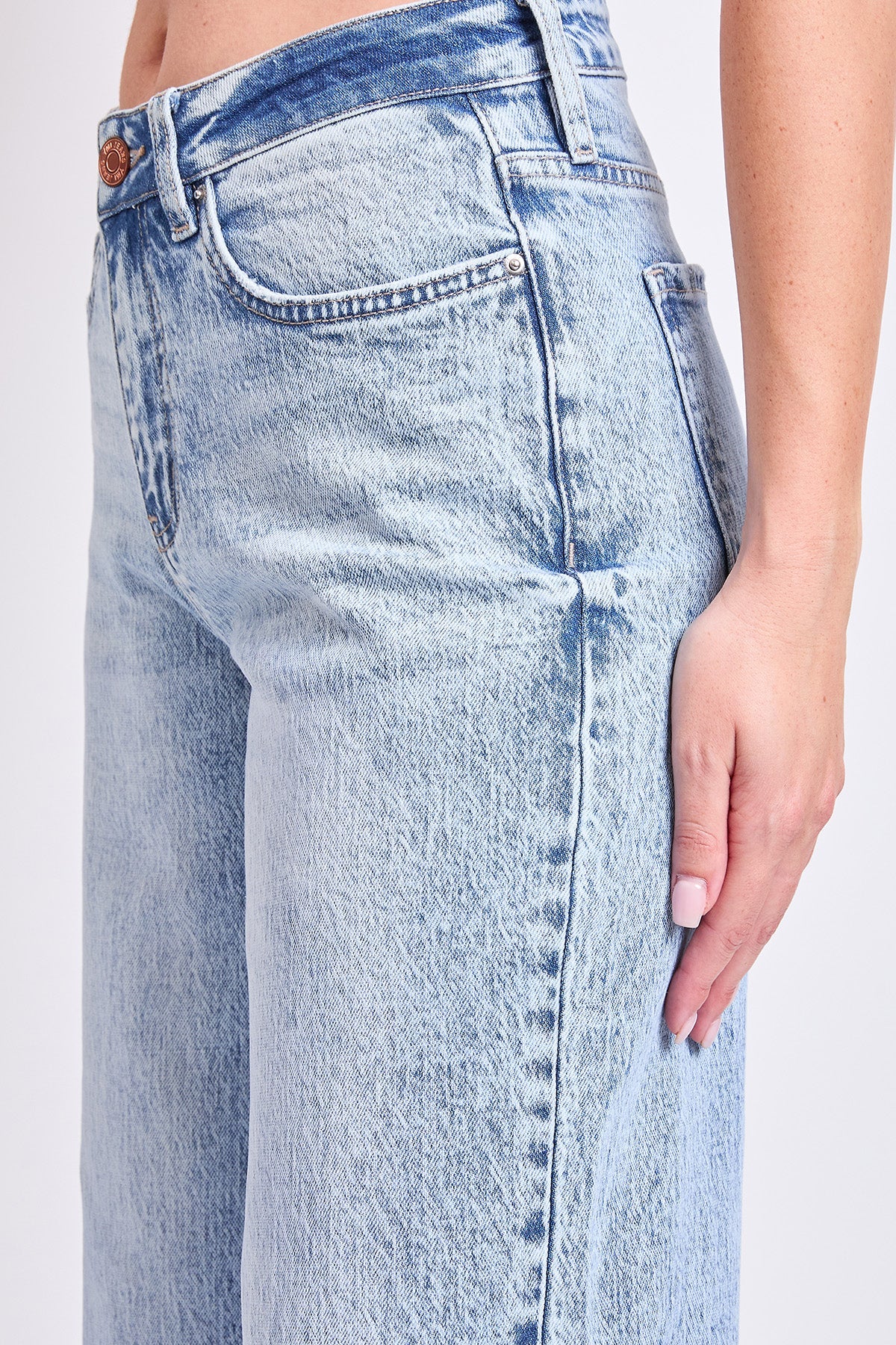 Luxe Bella High Rise Wide Leg Jeans
