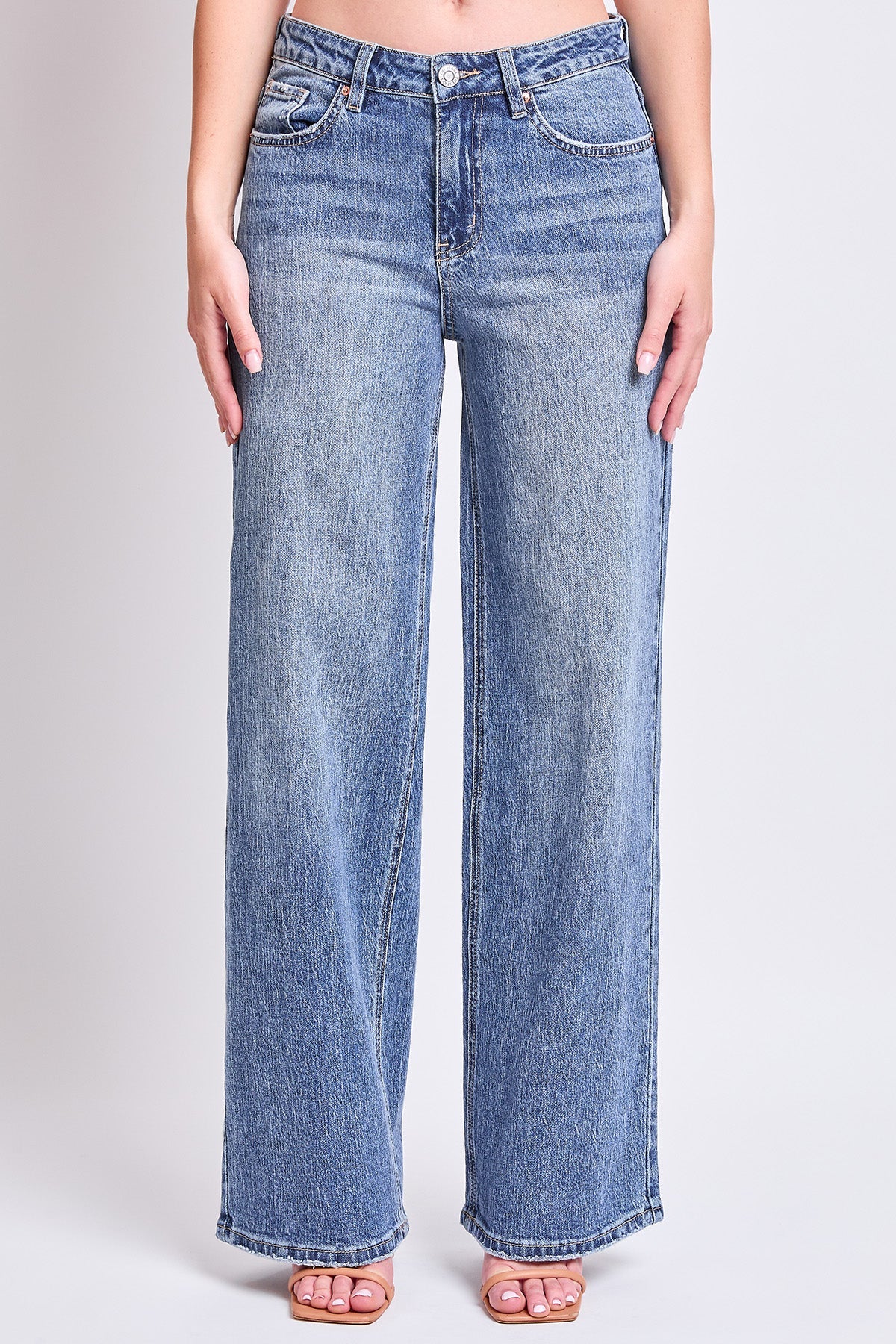 Luxe Bella High Rise Wide Leg Jeans