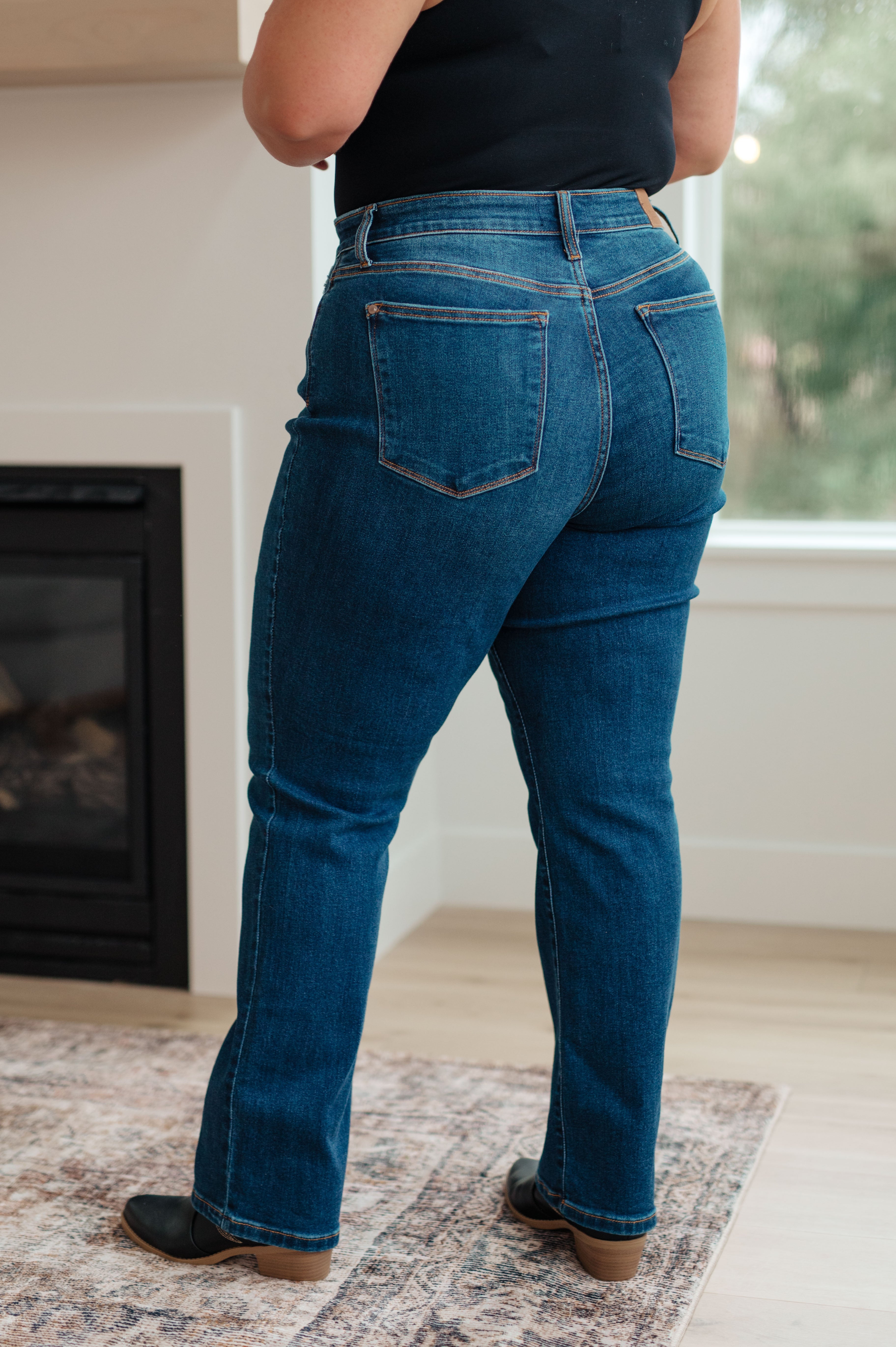 Pippa High Rise Button Fly Dad Jeans - 24W