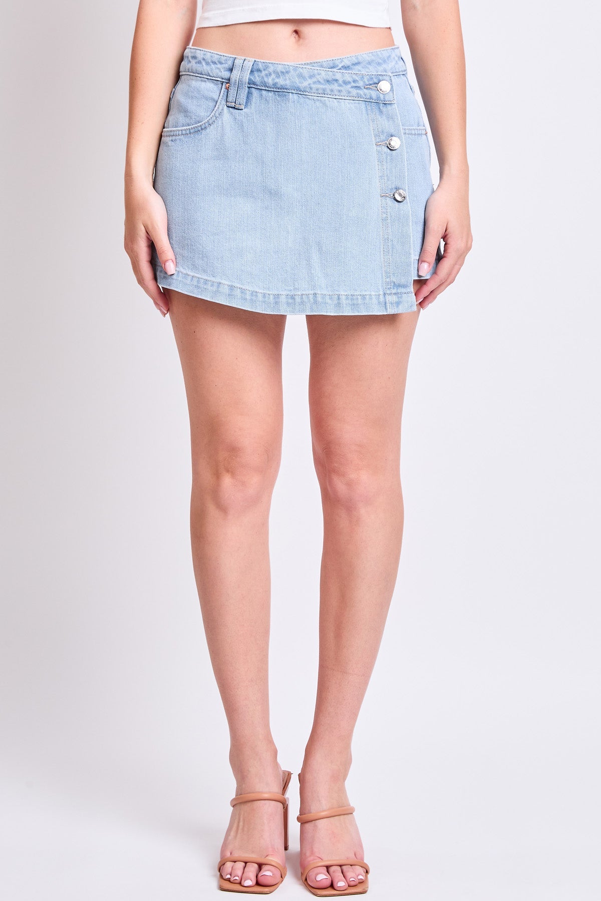 Denim Wrap Skort
