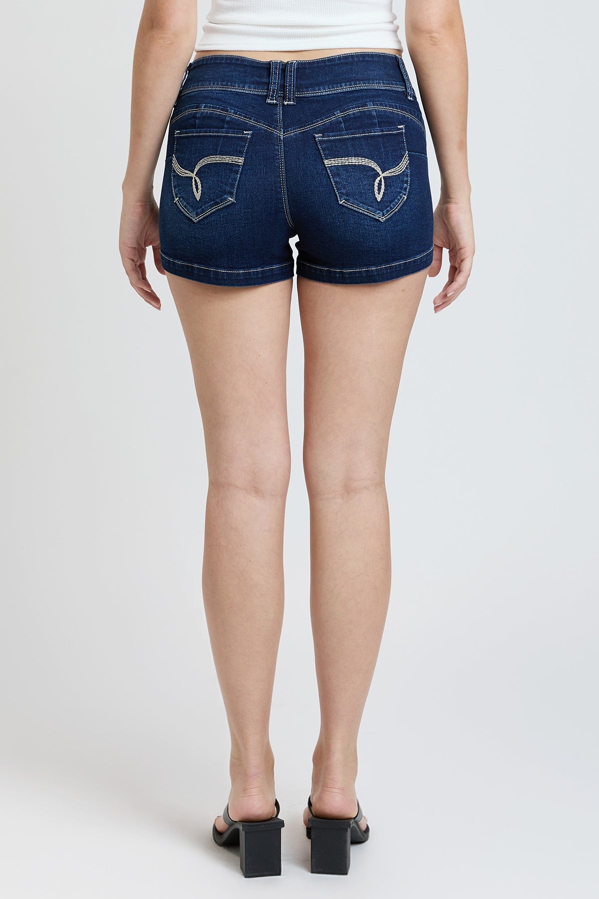 WannaBettaButt 2 Button Denim Shorts