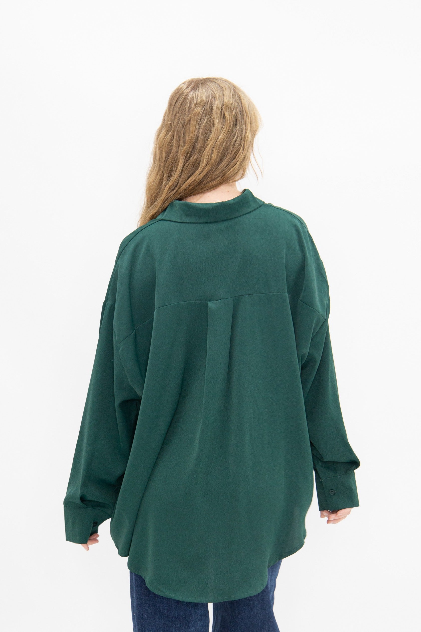 Kathryn Classic Button-Up, Forest Green
