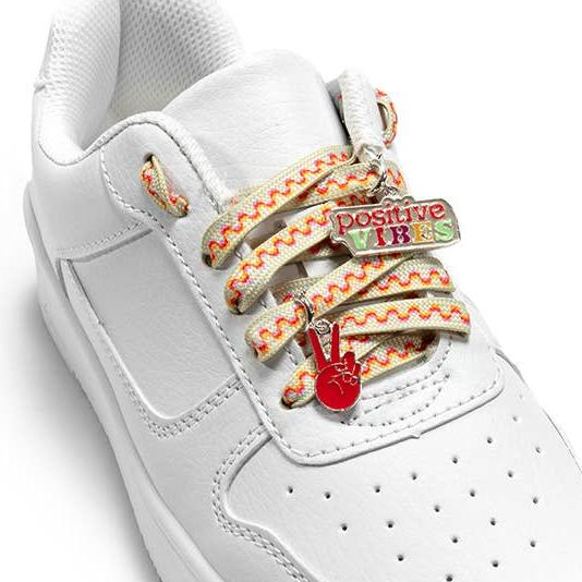 Shoelaces w/ Positivity Charms Set
