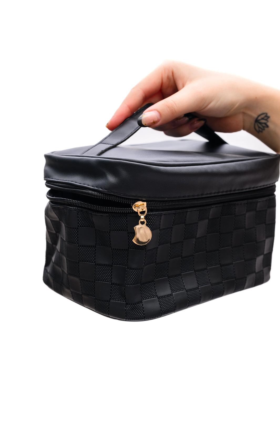 Subtly Checked Cosmetic Bags set of 4