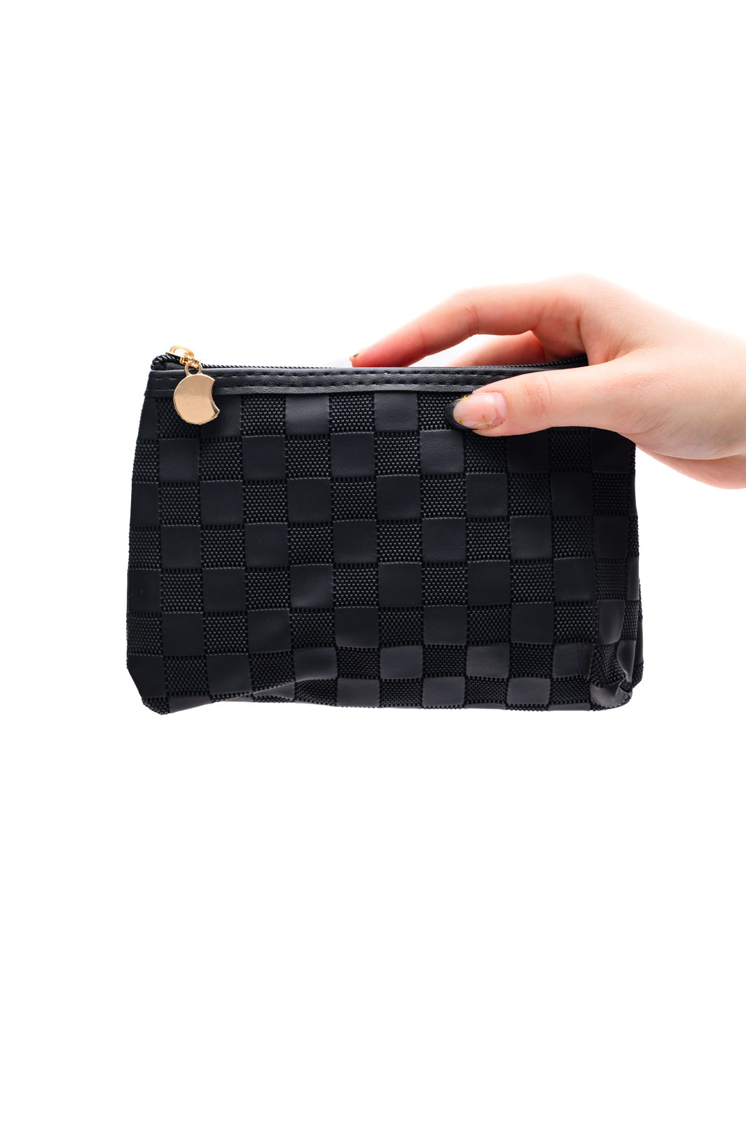 Subtly Checked Cosmetic Bags set of 4
