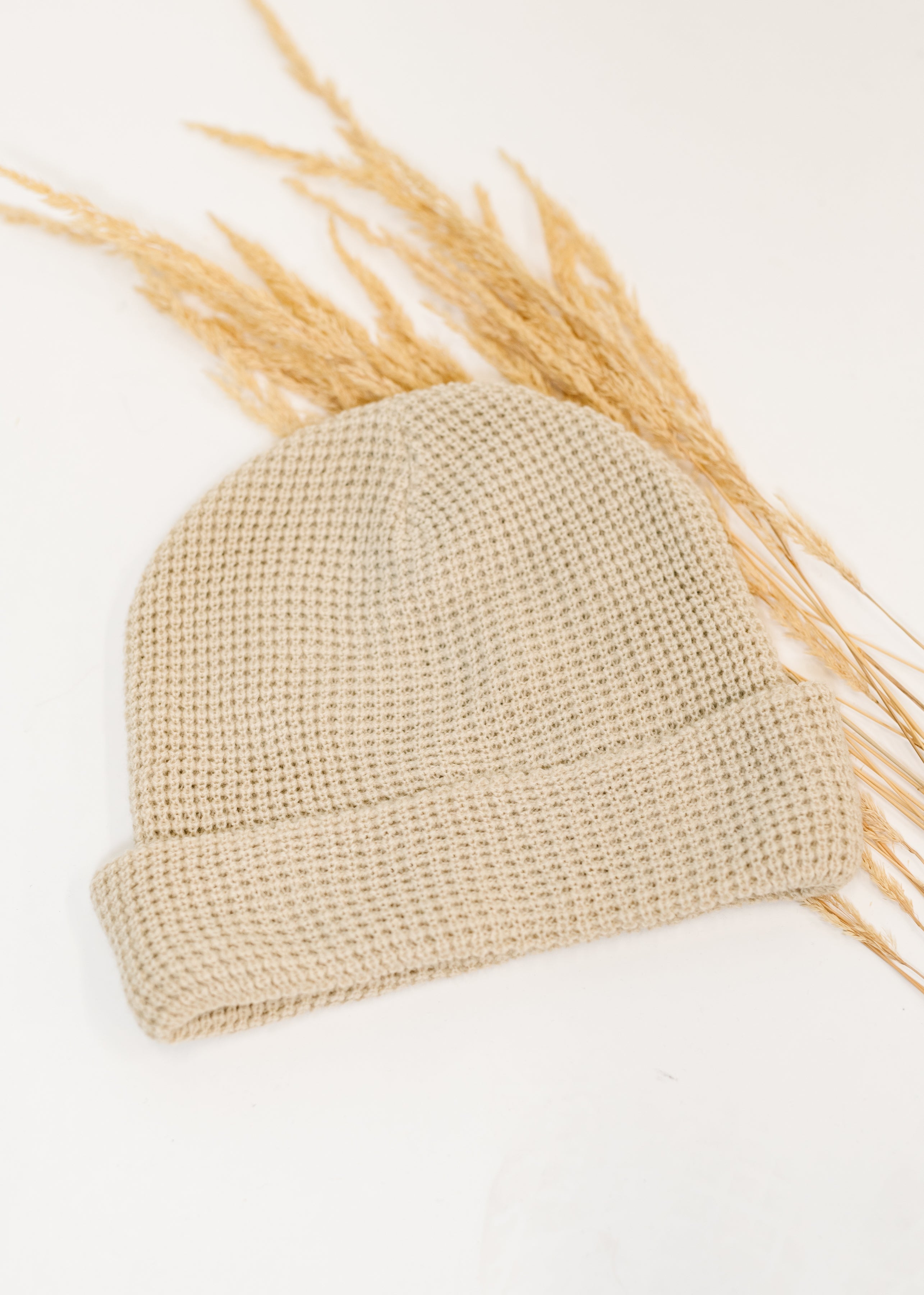 Toasted Texture Waffle Knit Beanie