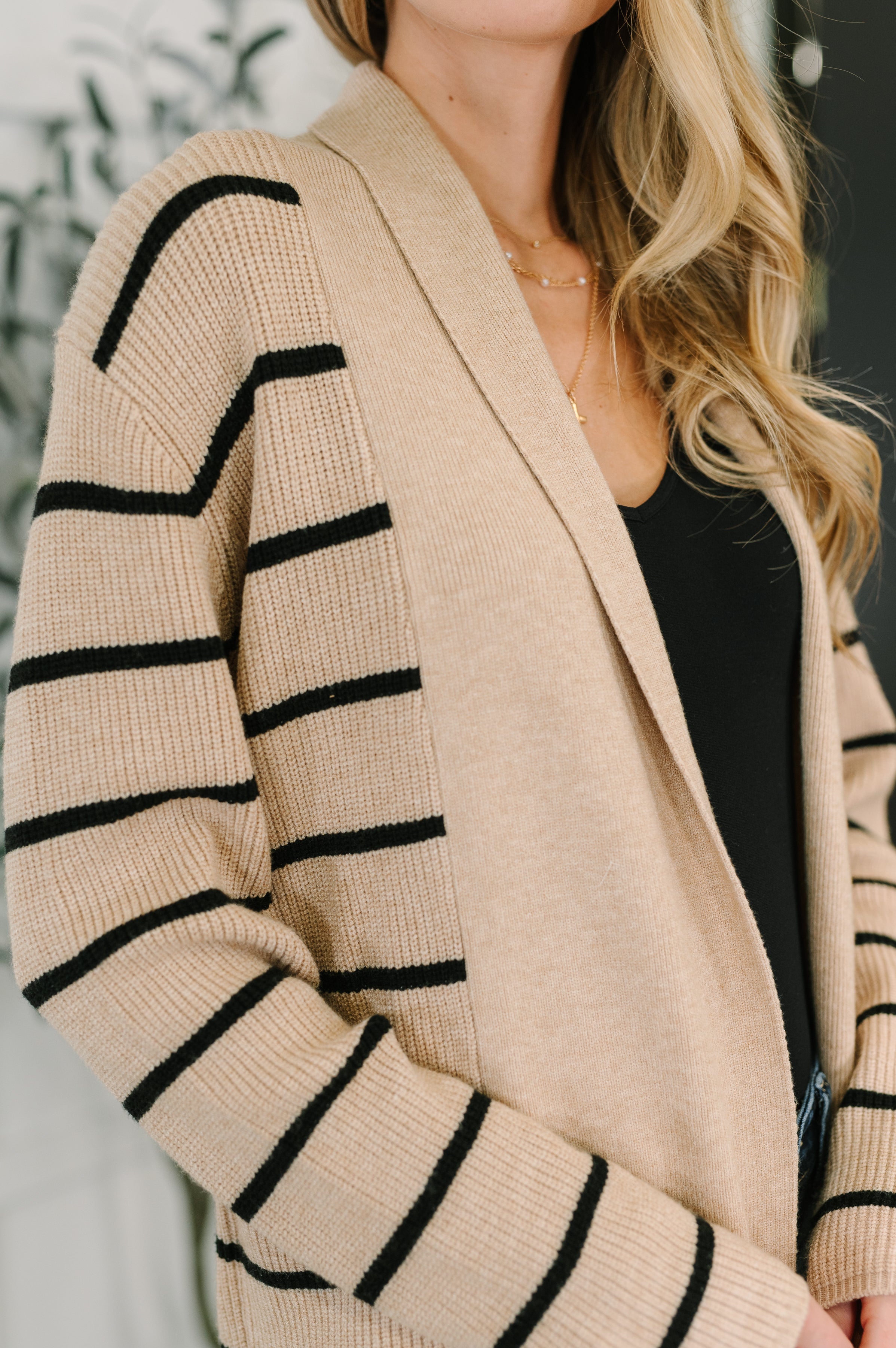 Under Wraps Striped Cardigan