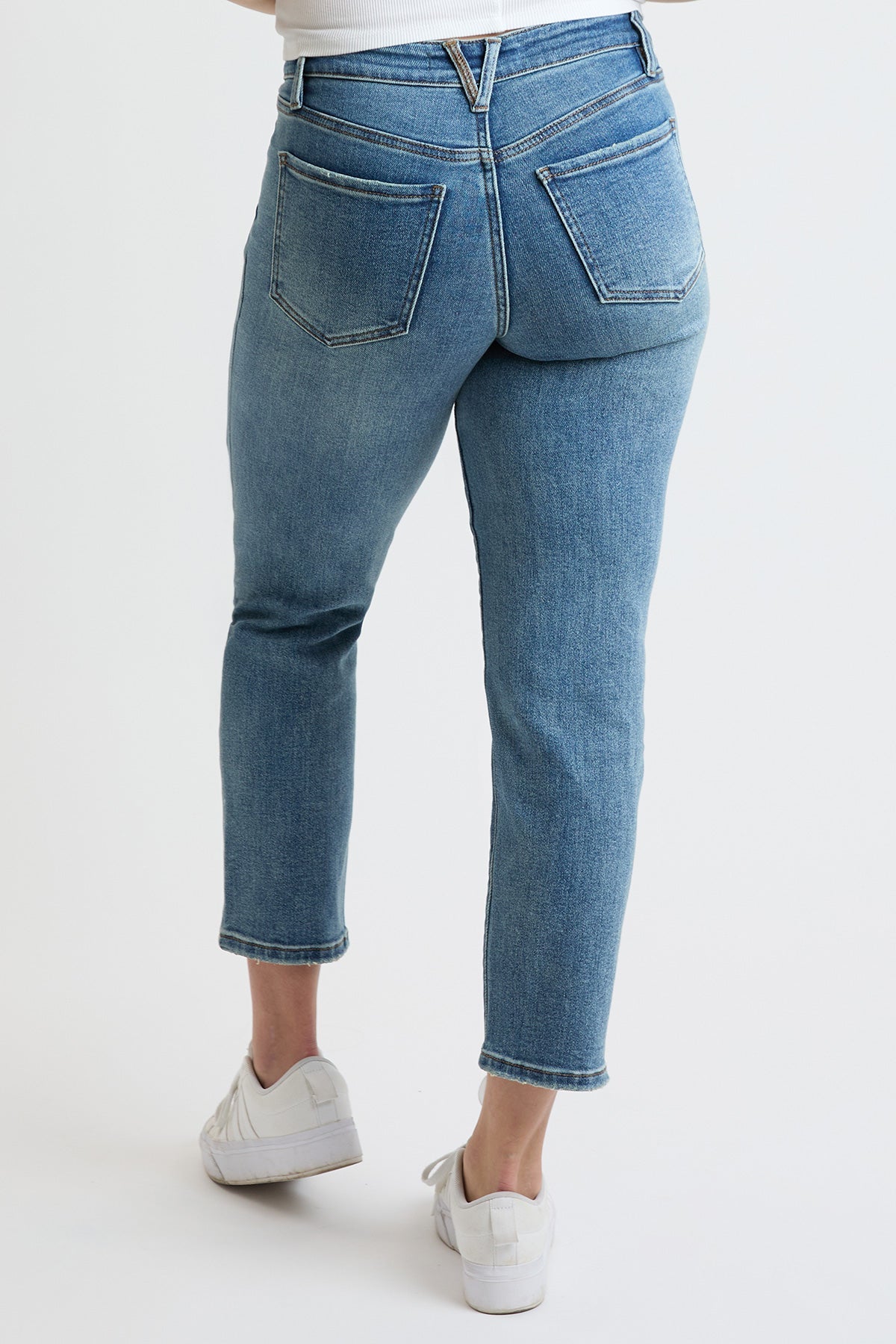 Premium Stretch Cropped Slim Straight Jeans