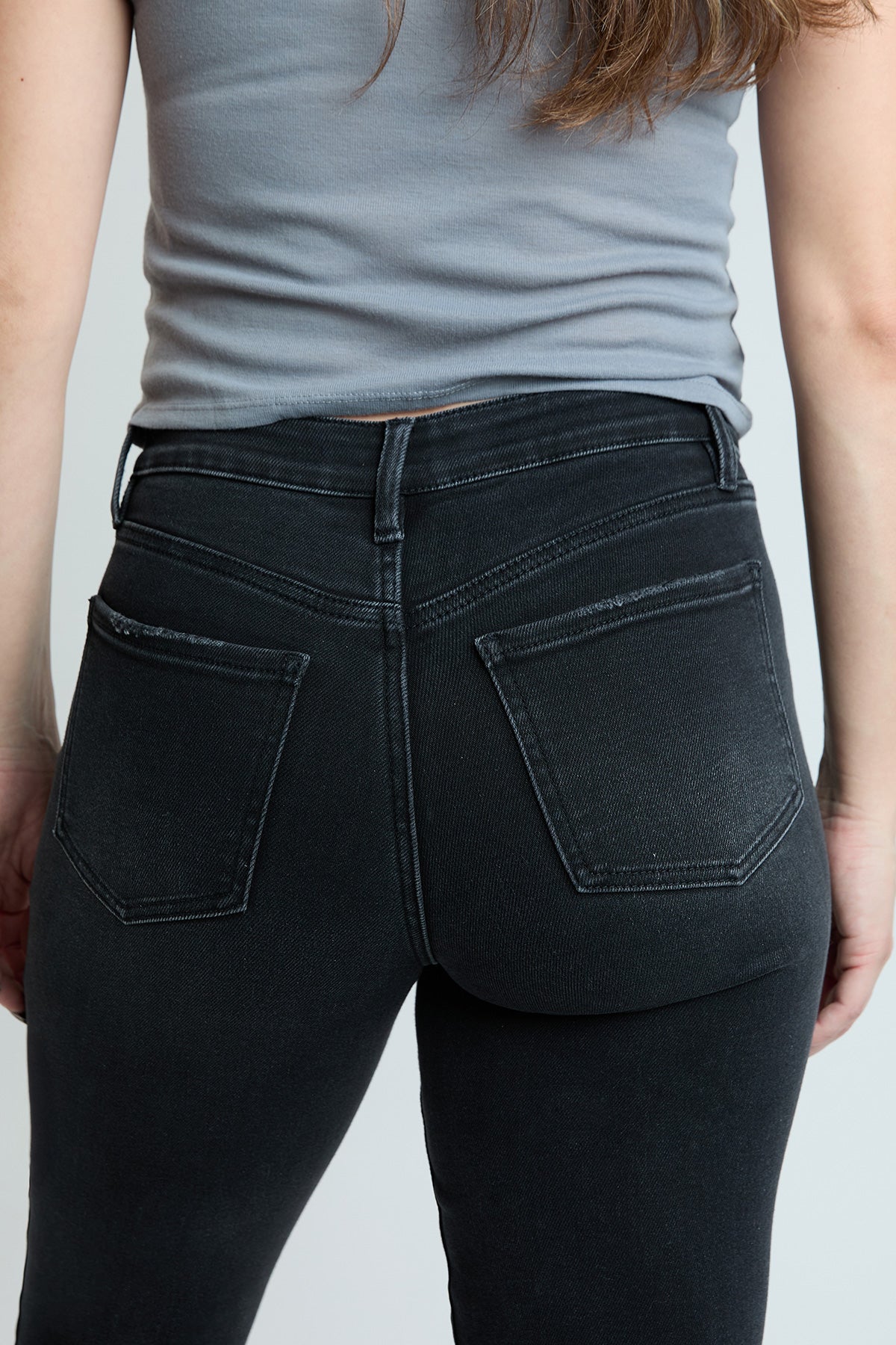 Premium Stretch Cropped Slim Straight Jeans