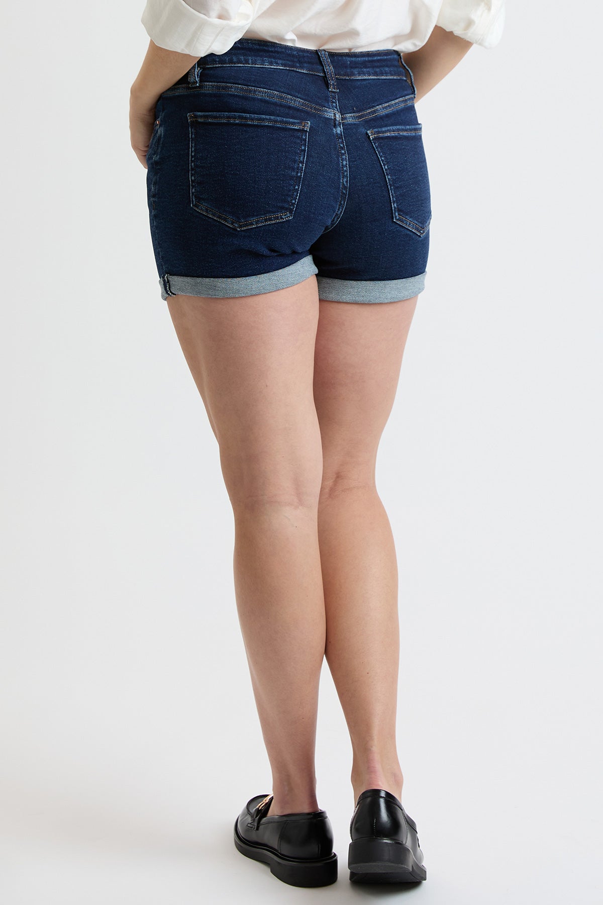 Premium Stretch Fold-Over Cuff Shorts