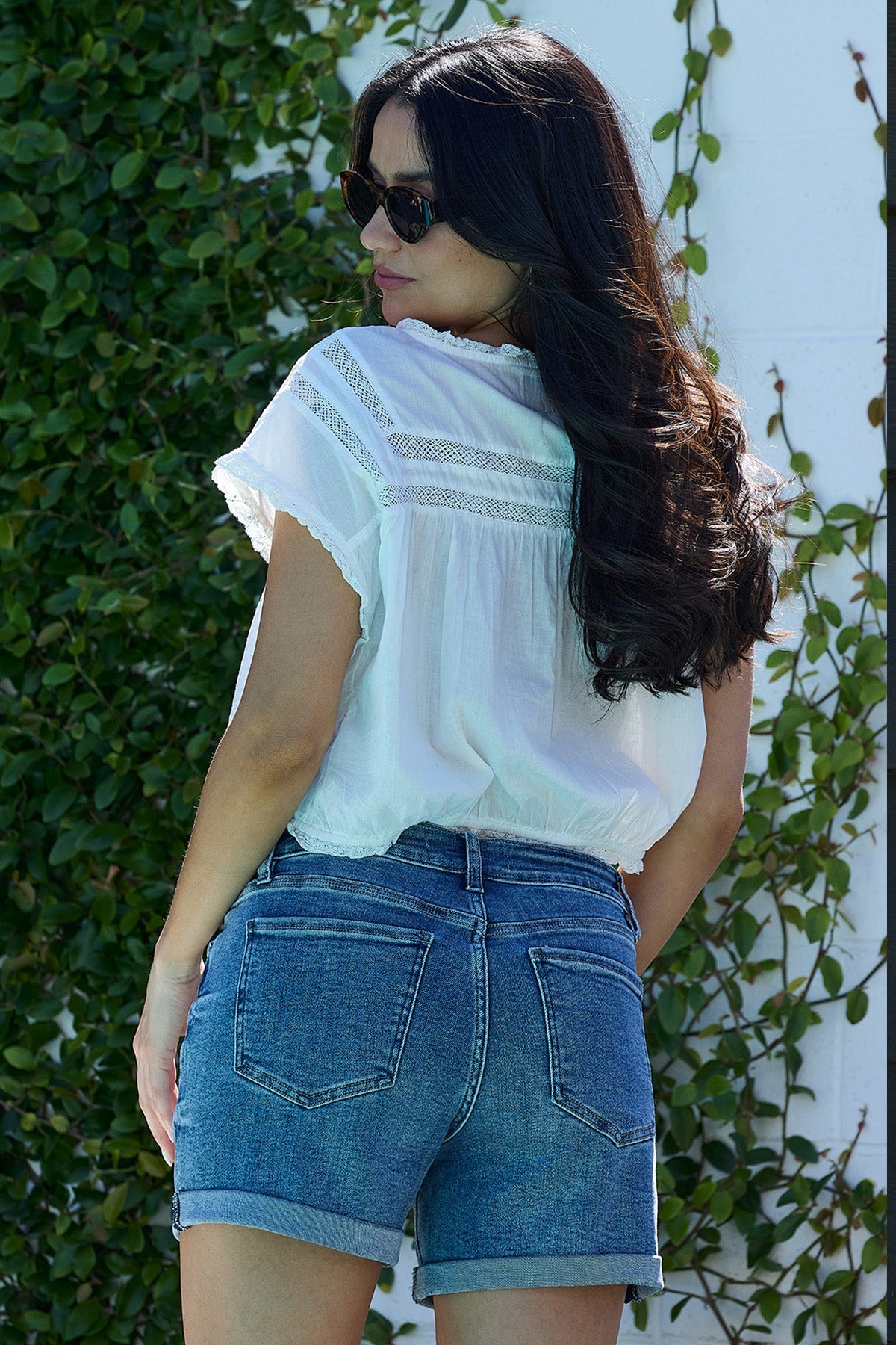 Premium Stretch Fold-Over Cuff Shorts