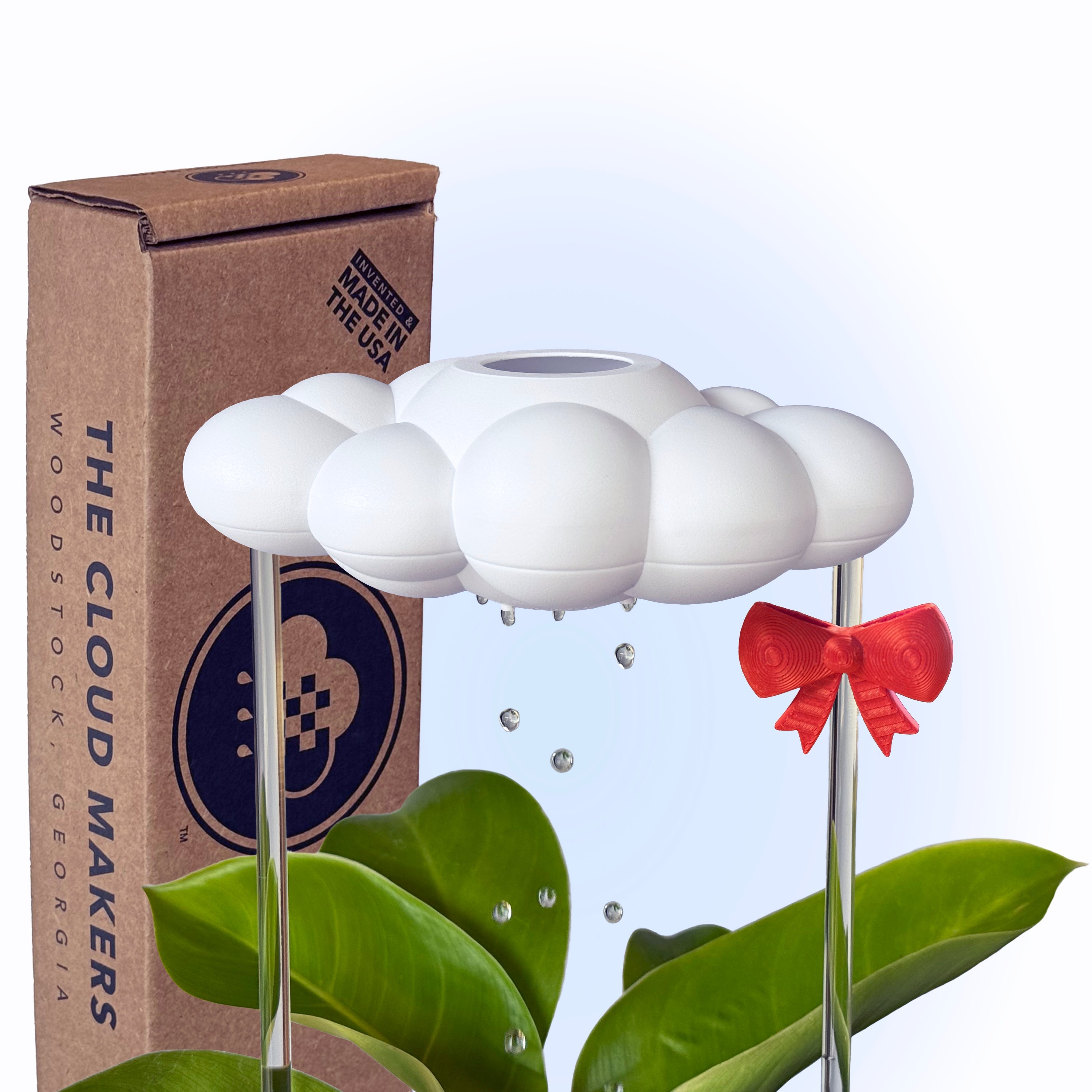 Original Dripping Rain Cloud with Bow Charm