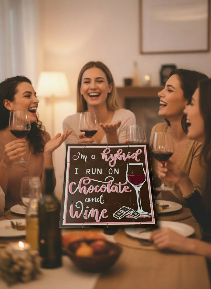 Chocolate and Wine Hybrid Chocolate Puzzle - Patent Pending