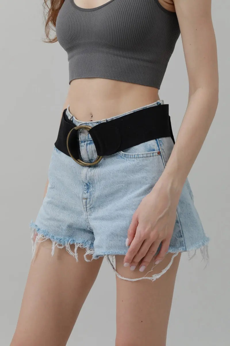 Double-Buckle Suede Corset Belt ā Adjustable Wrap Design āļøš¤