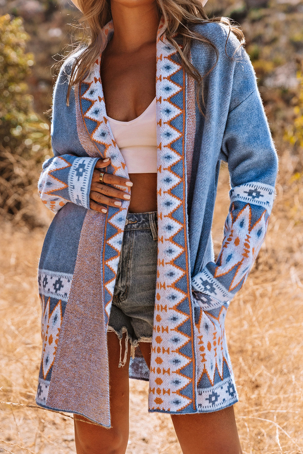 Aztec Knitted Cardigan
