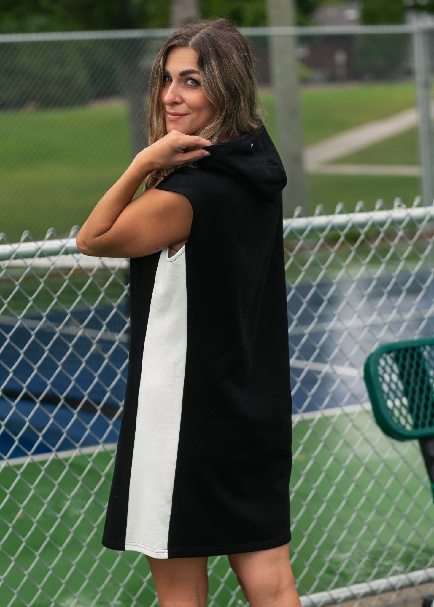 Asher Hooded Sweatshirt Dress