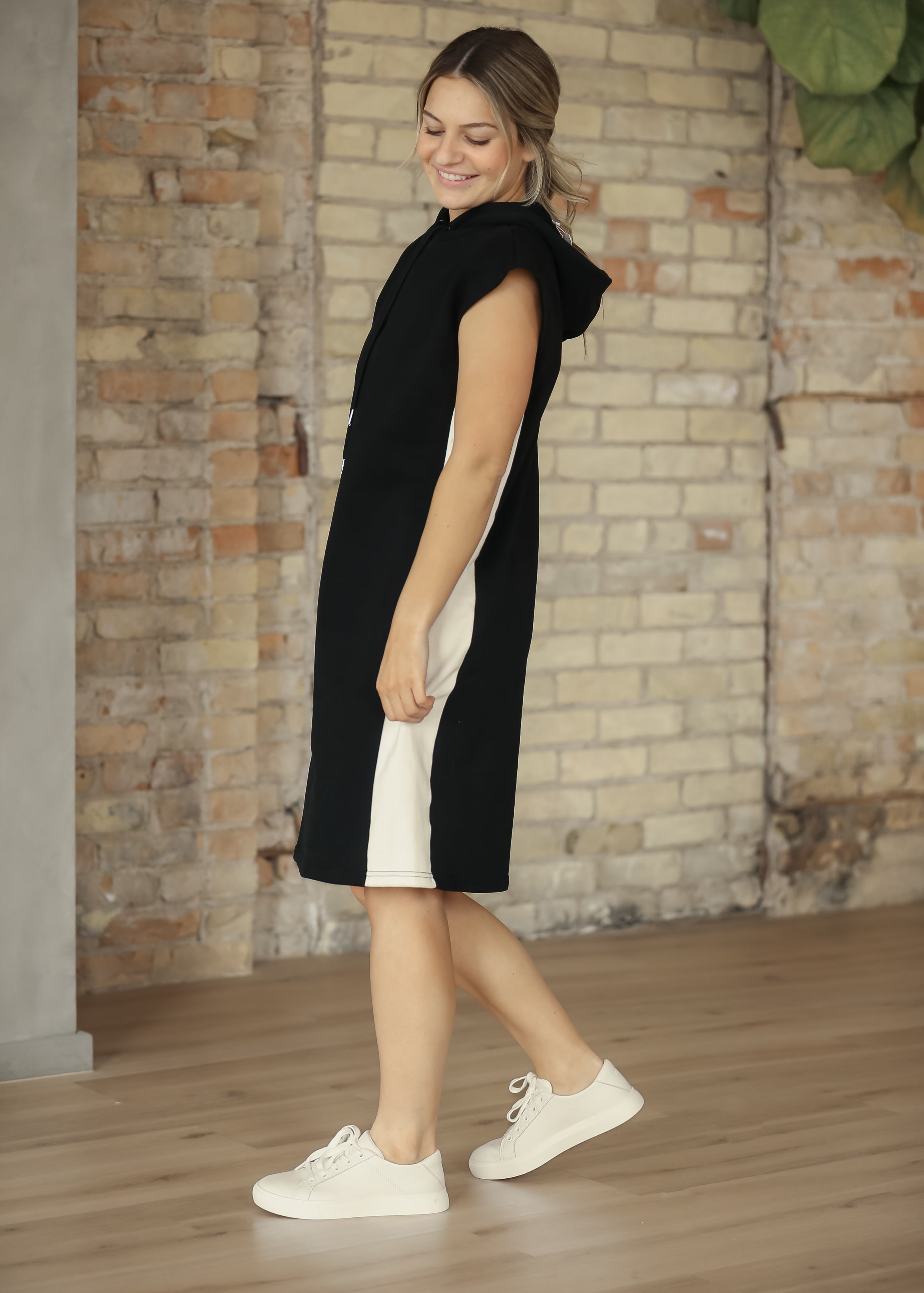 Asher Hooded Sweatshirt Dress