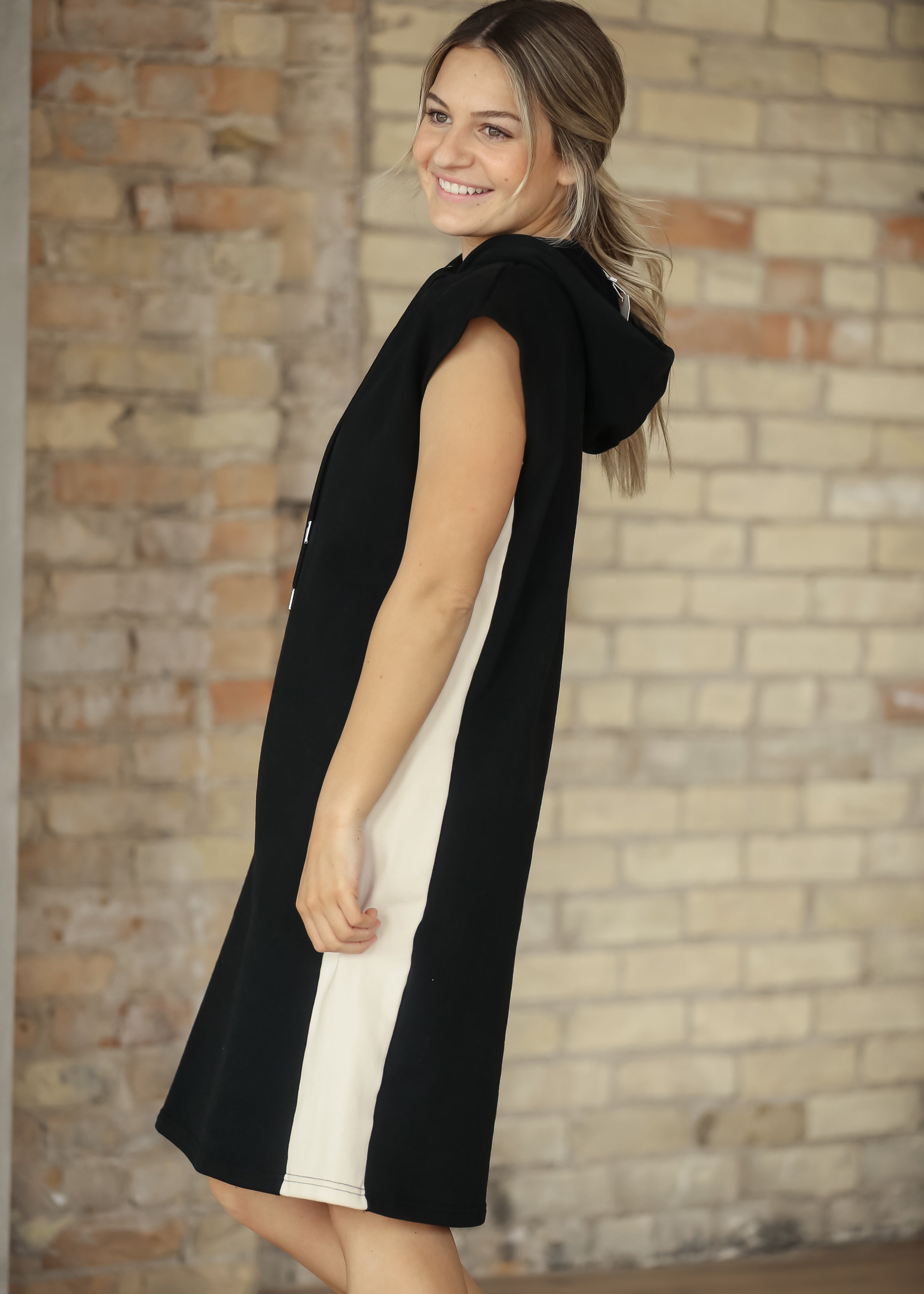 Asher Hooded Sweatshirt Dress