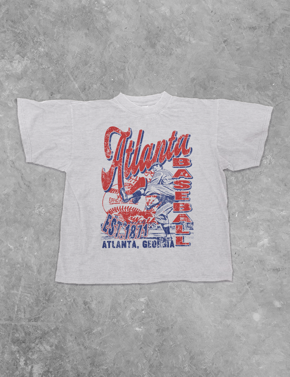 Atlanta Baseball, Game Day Boxy Cotton TShirt
