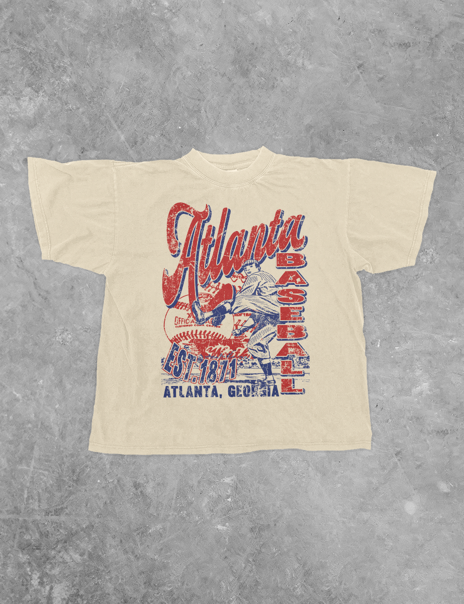 Atlanta Baseball, Game Day Boxy Cotton TShirt