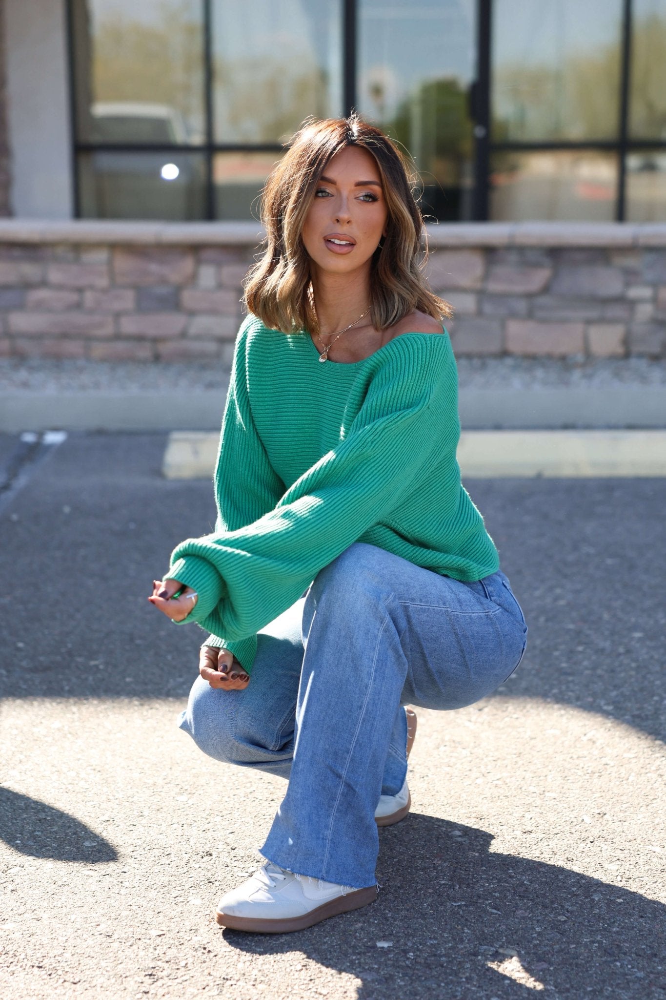 Avery Ribbed Boat Neck Sweater