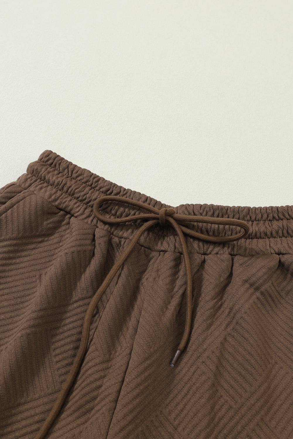Textured Loose Fit Tee and Pants Set