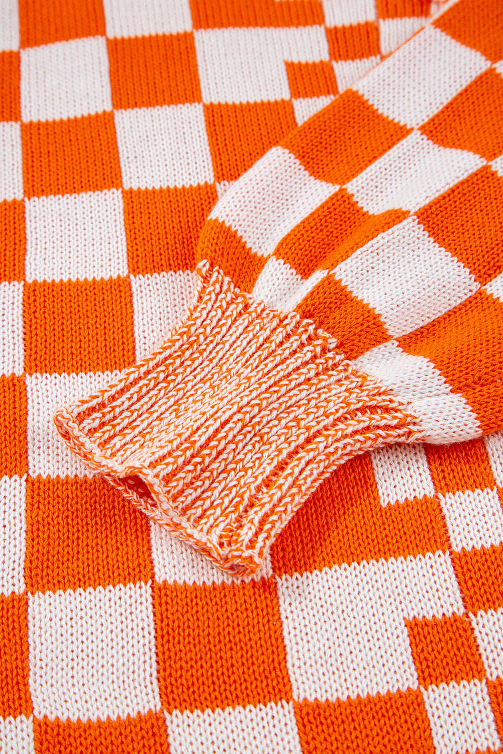 PRE-ORDER: Checkered Drop Shoulder Cardigan