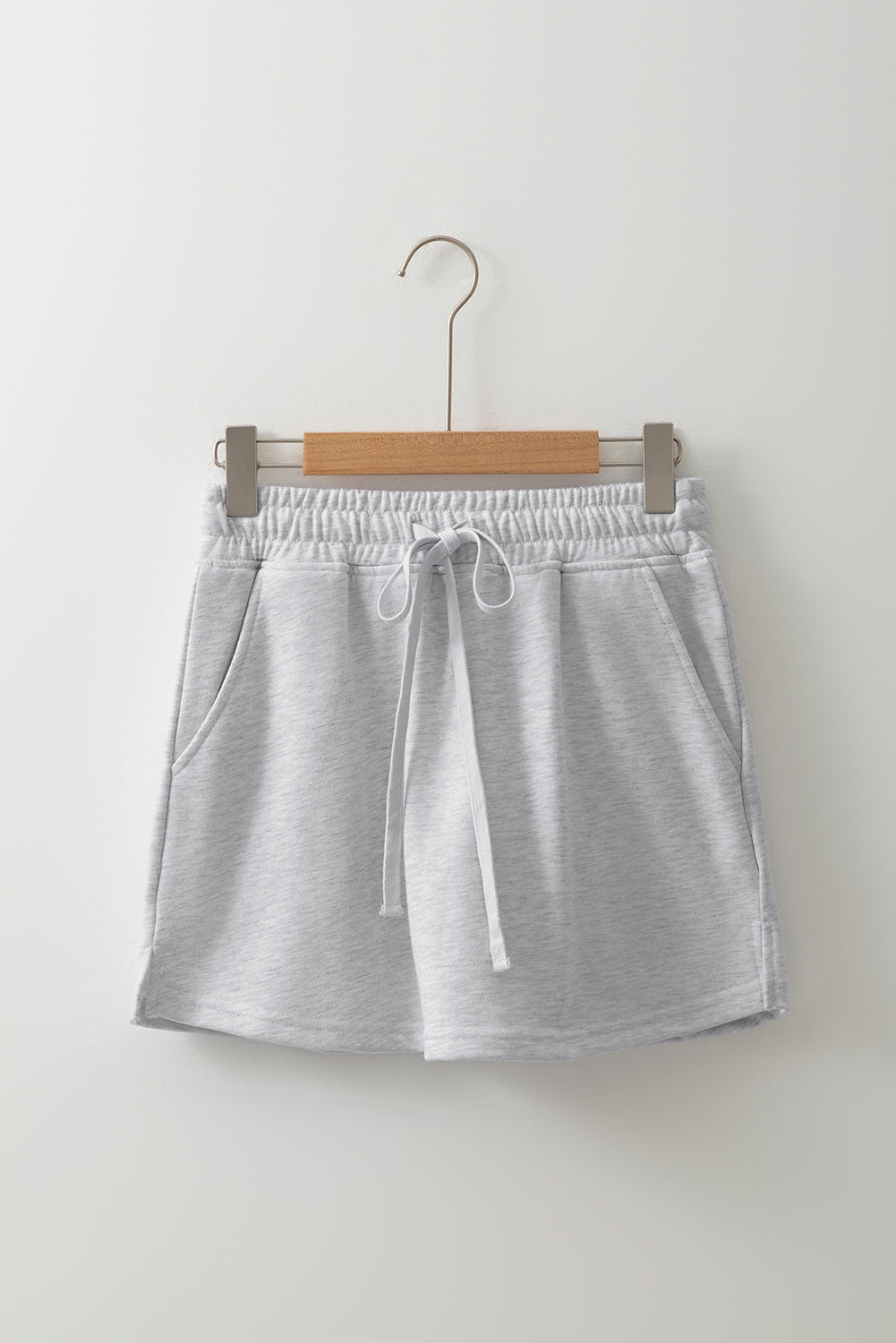 French Terry Drawstring Mini Skort with Pockets