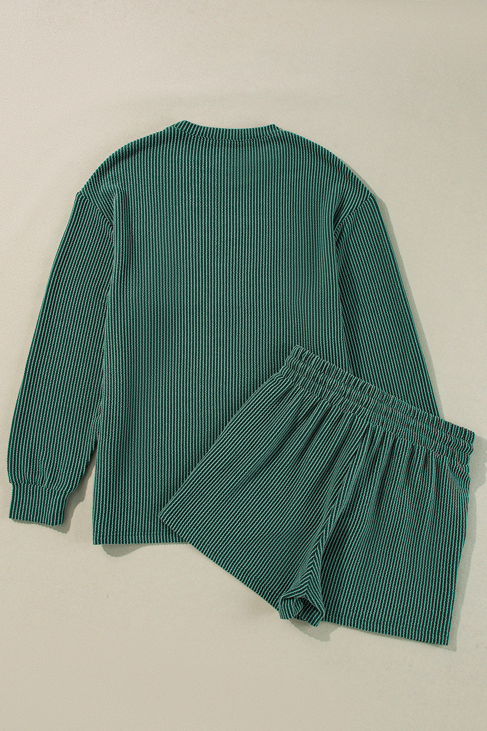 PRE-ORDER: Corded MERRY Long Sleeve Top and Shorts Pajama Set
