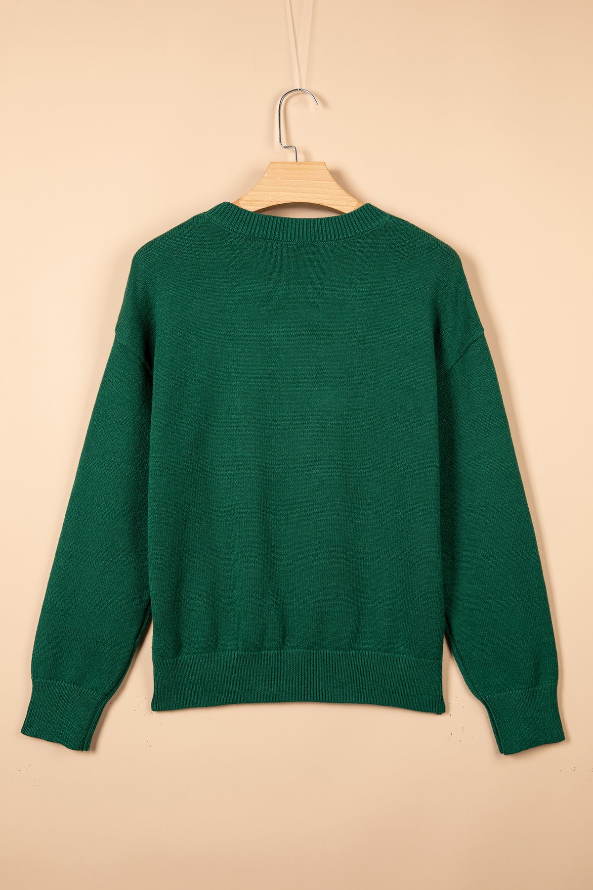 PRE-ORDER: Dog Embroidery Christmas Fashion Round Neck Sweater