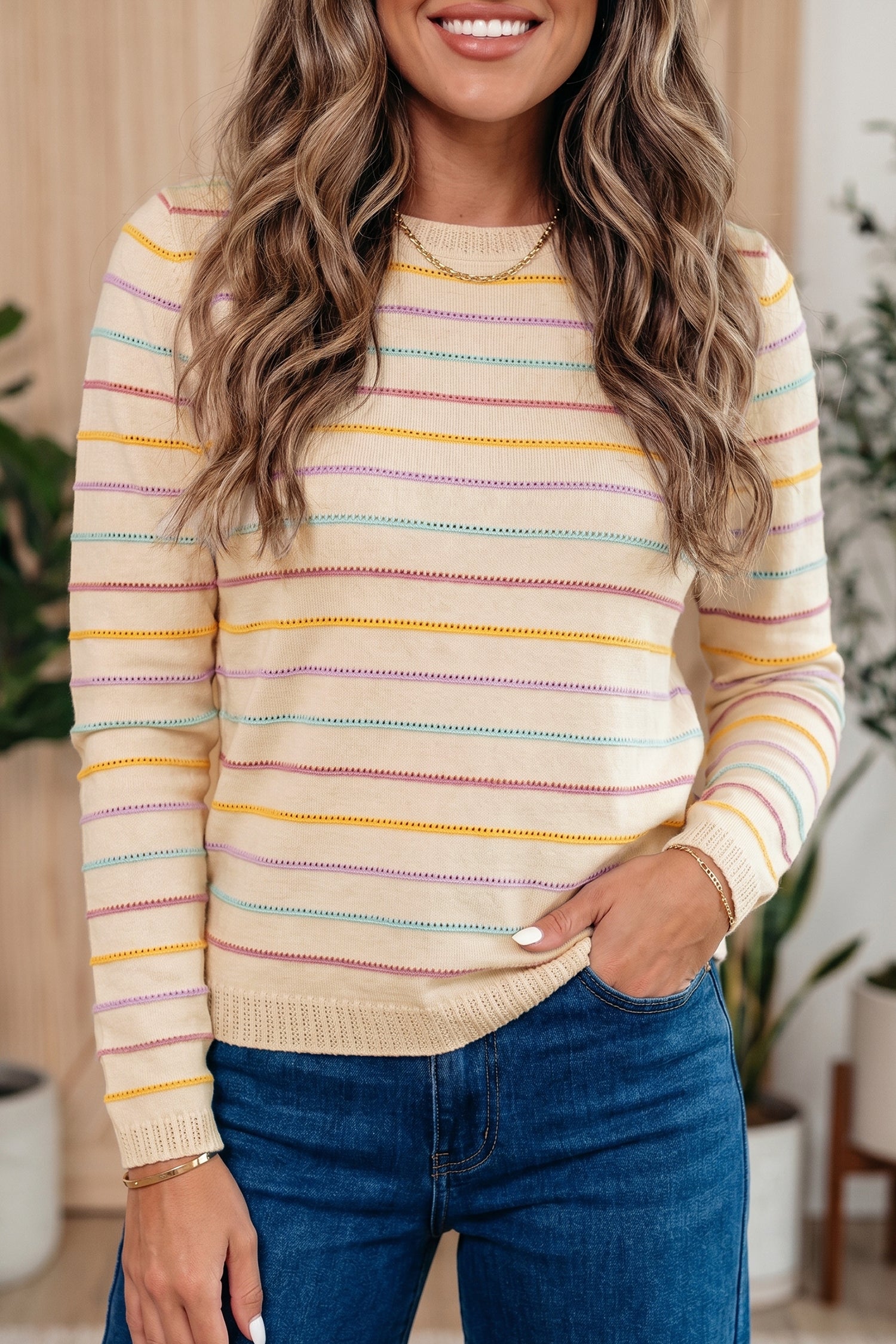 PRE-ORDER: Good Mood Stripe Sweater