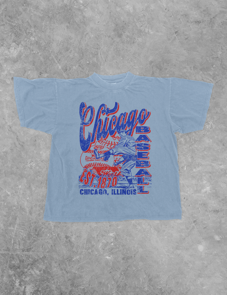 Chicago Baseball, Game Day Boxy Cotton T-Shirt
