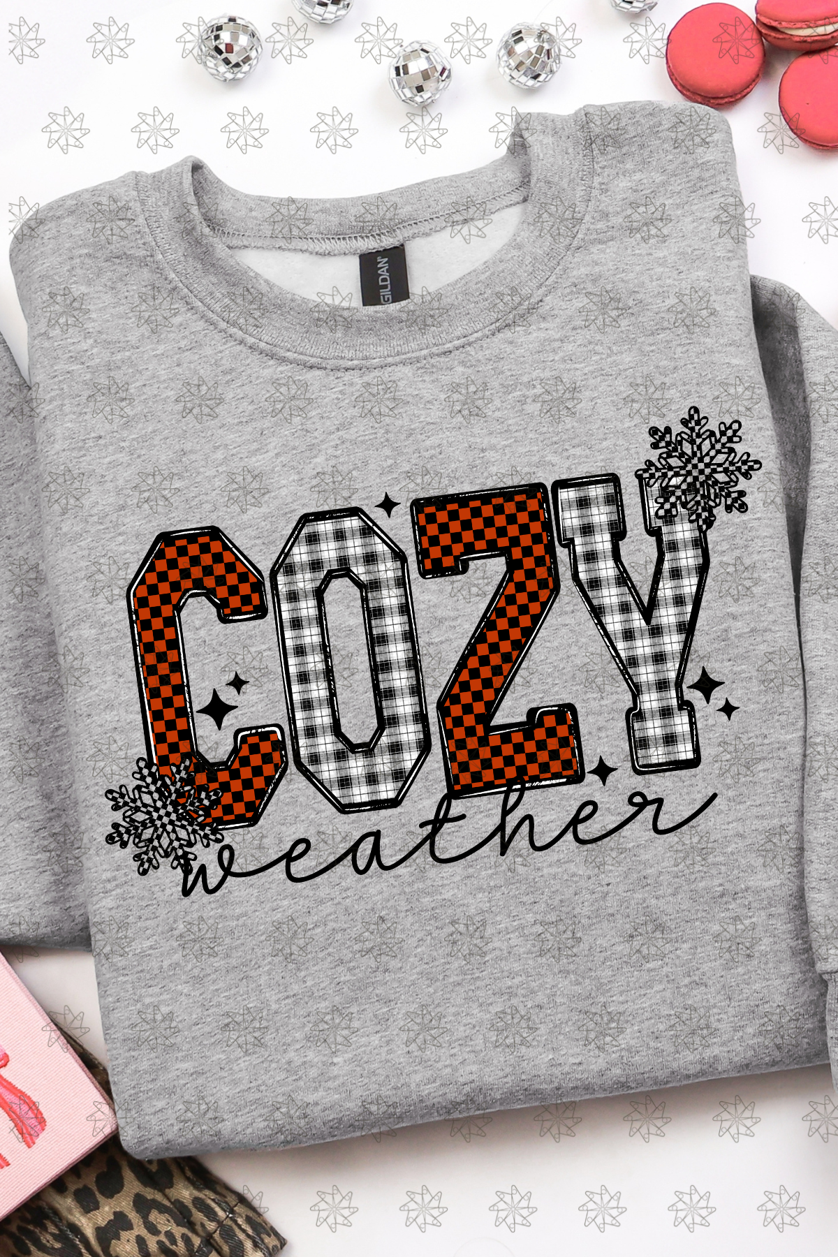 Cozy Weather Plaid Sweatshirt