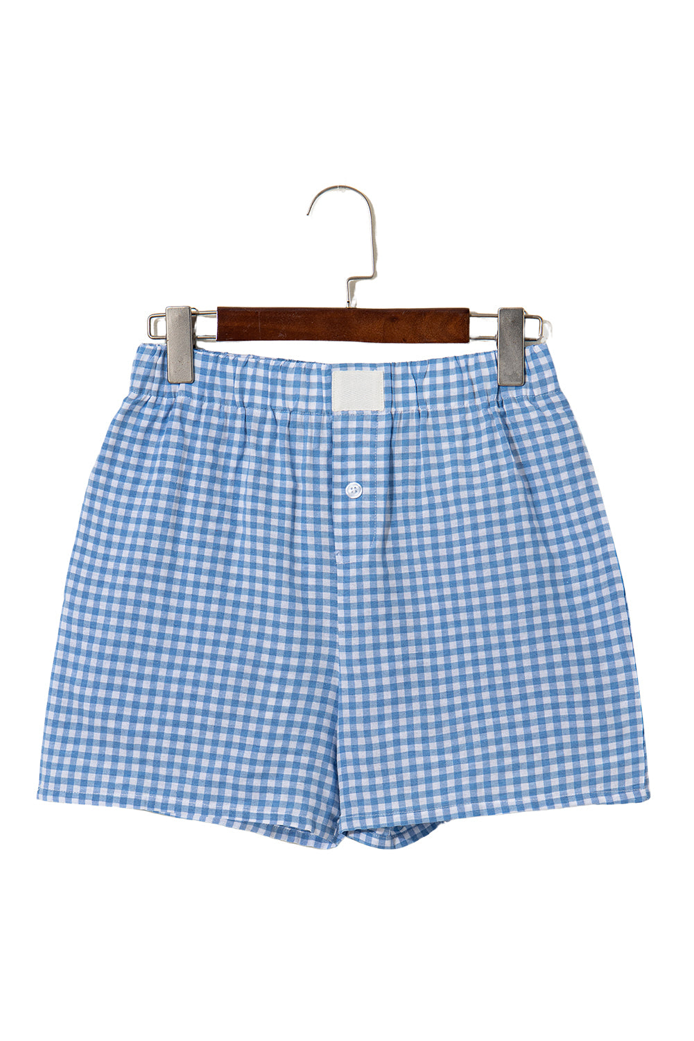 Vintage Plaid High Waisted Wide Leg Shorts