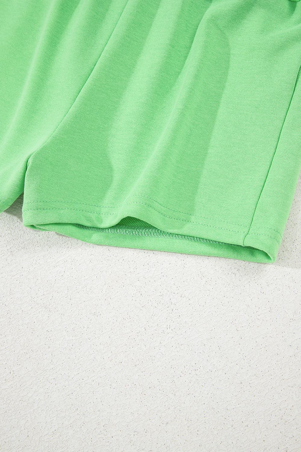 French Terry Drawstring Mini Skort with Pockets