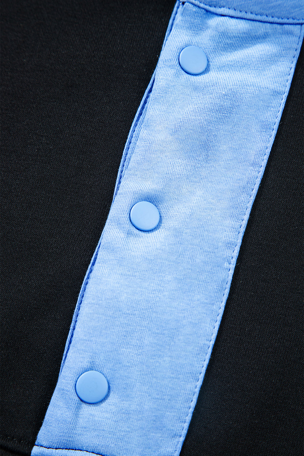 PRE-ORDER: Colorblock Patchwork Half Button Pullover and Shorts Outfit