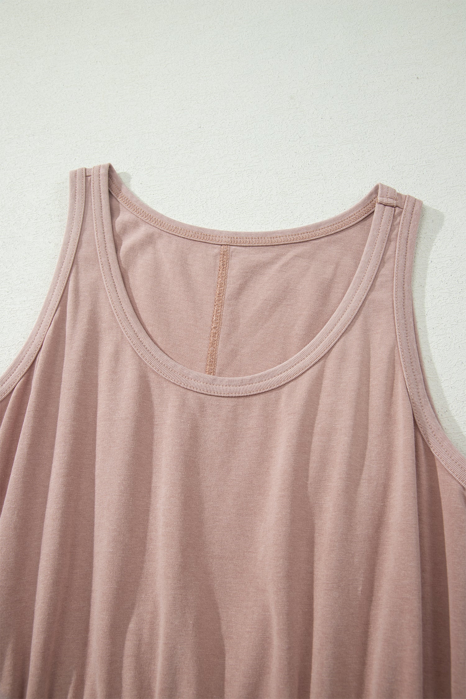 PRE-ORDER: Mineral Wash Elastic Waist Sleeveless Mini Dress