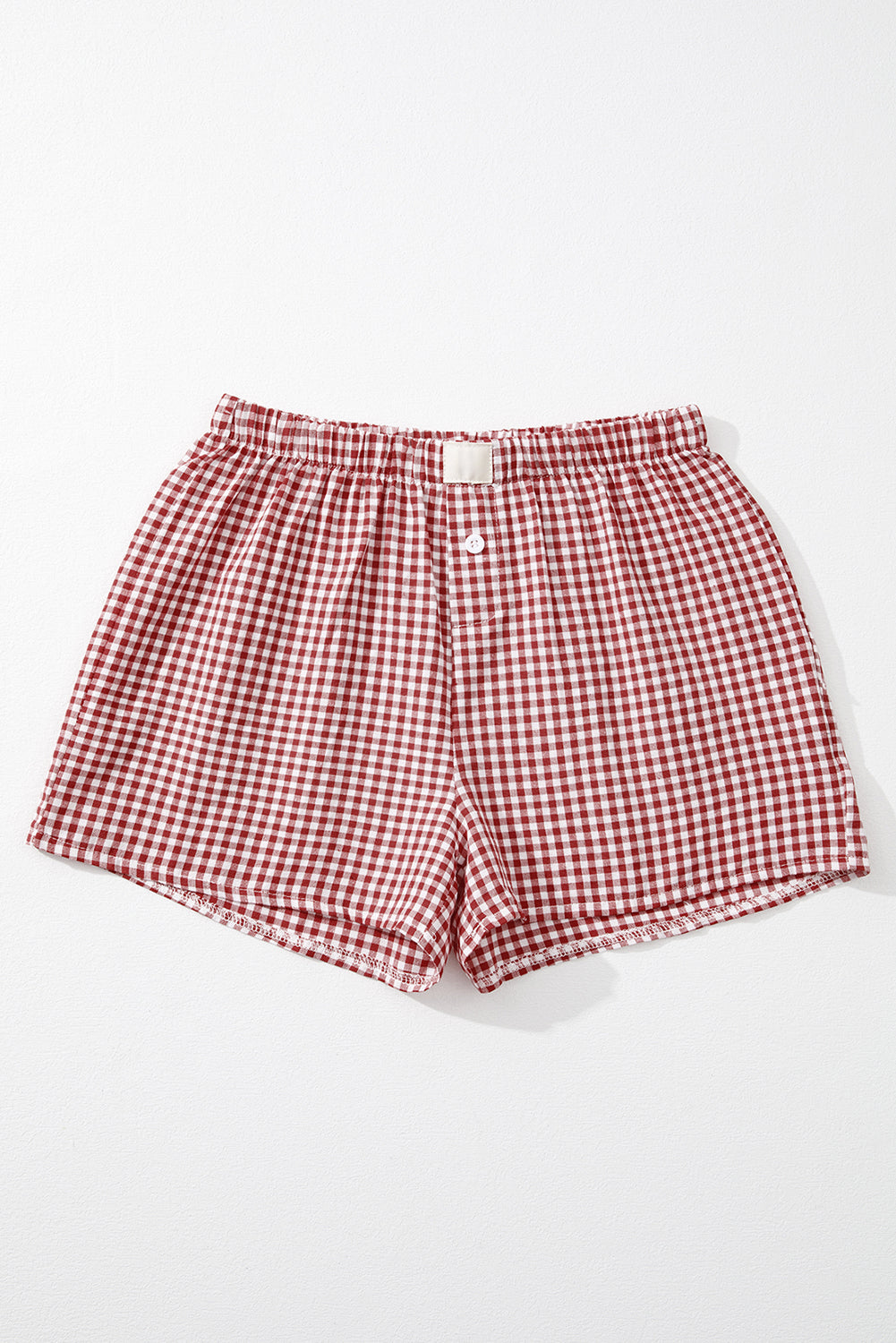 Vintage Plaid High Waisted Wide Leg Shorts