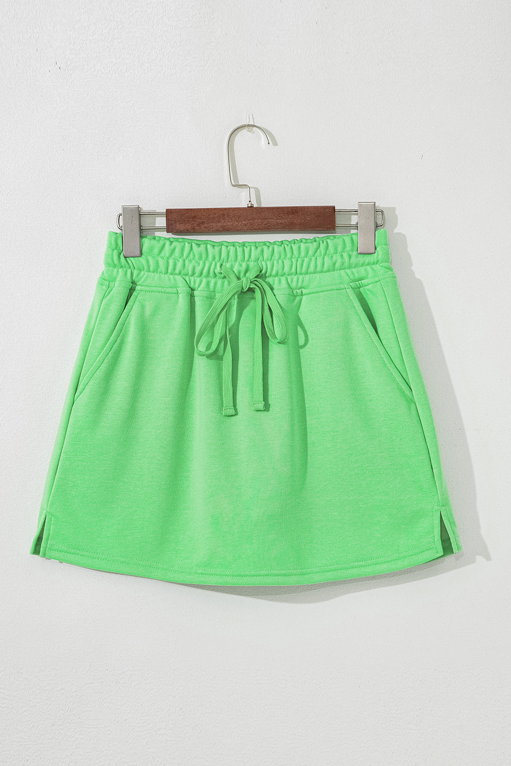 PRE-ORDER: French Terry Drawstring Mini Skort with Pockets