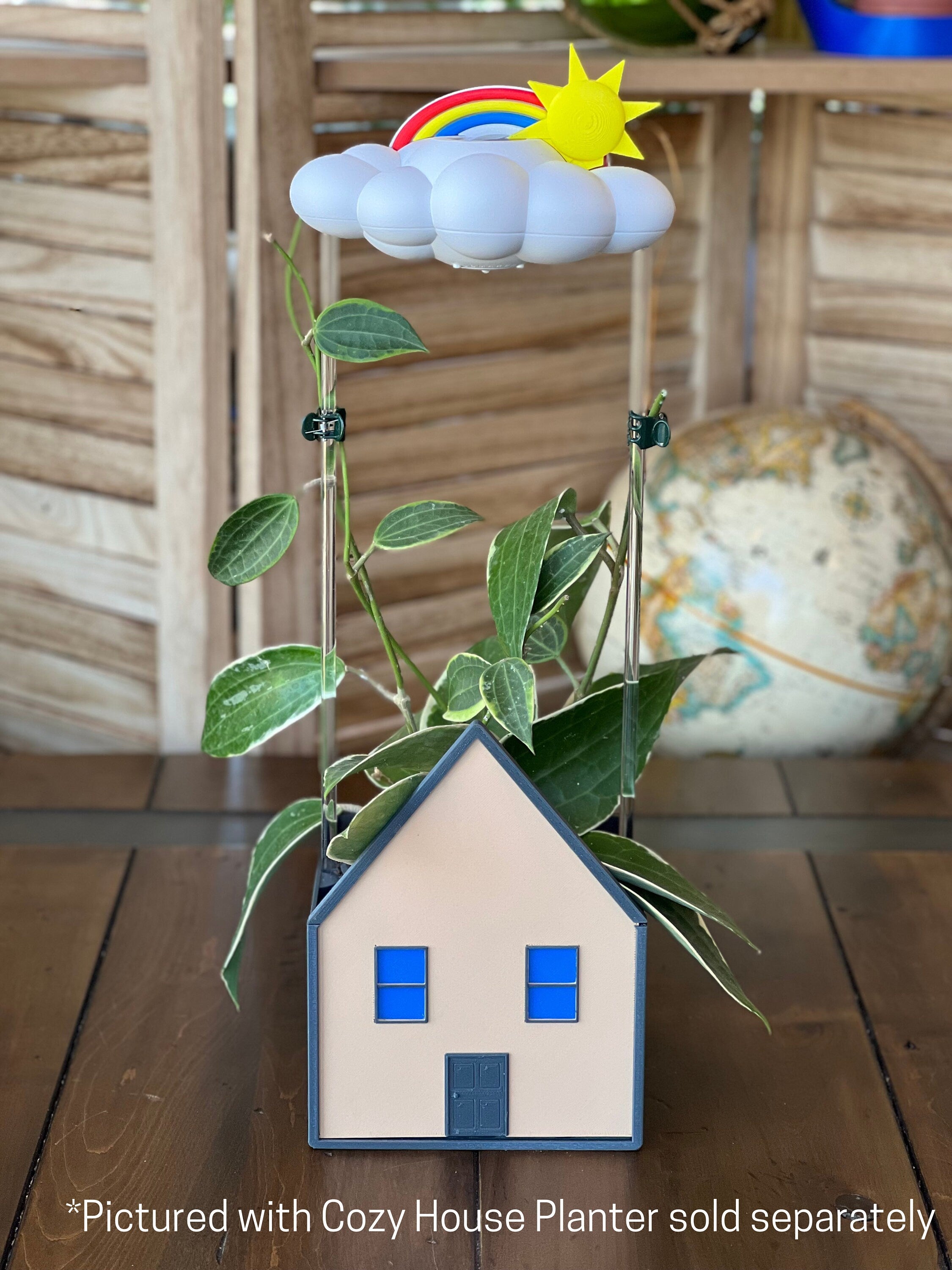 Original Dripping Rain Cloud with Sun and Rainbow Charms