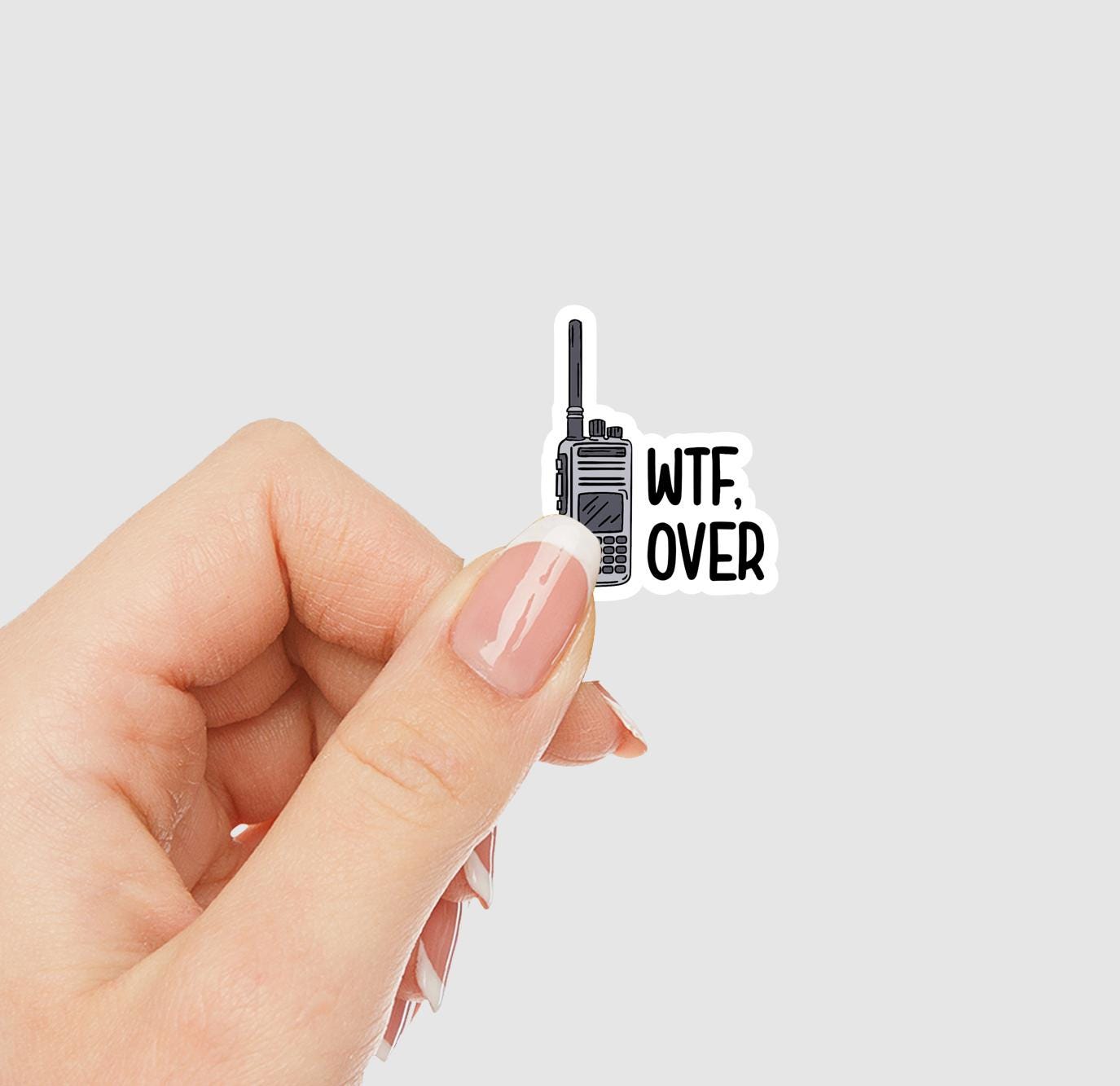 WTF, Over Vinyl Sticker