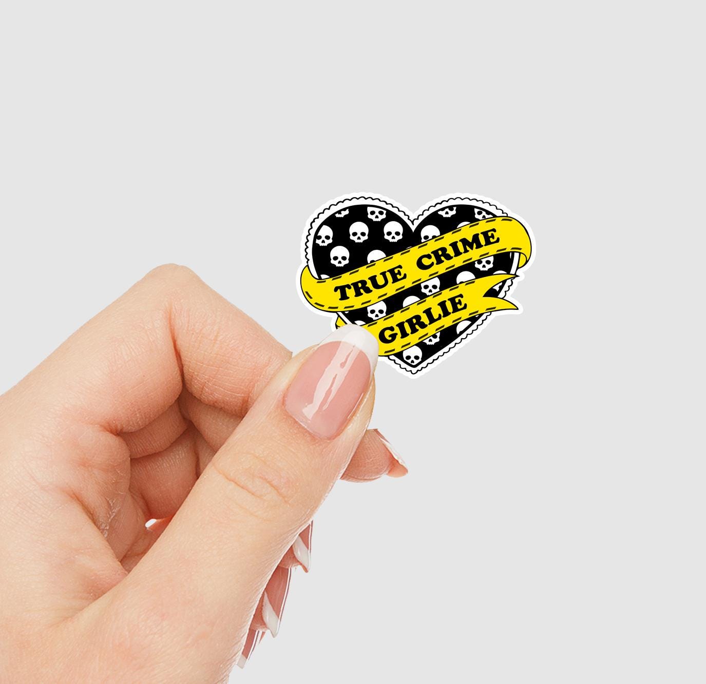 True Crime Girlie Vinyl Sticker
