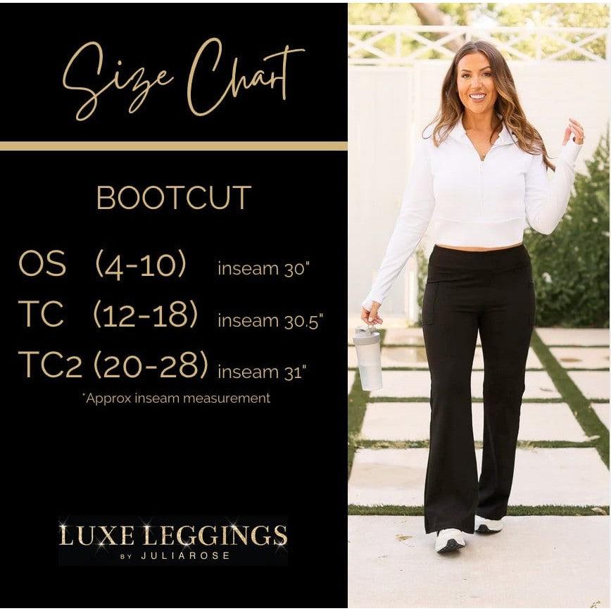 The Vanessa - 30 inch Black Bootcut Leggings