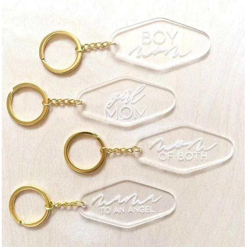 Acrylic Mom Keychains