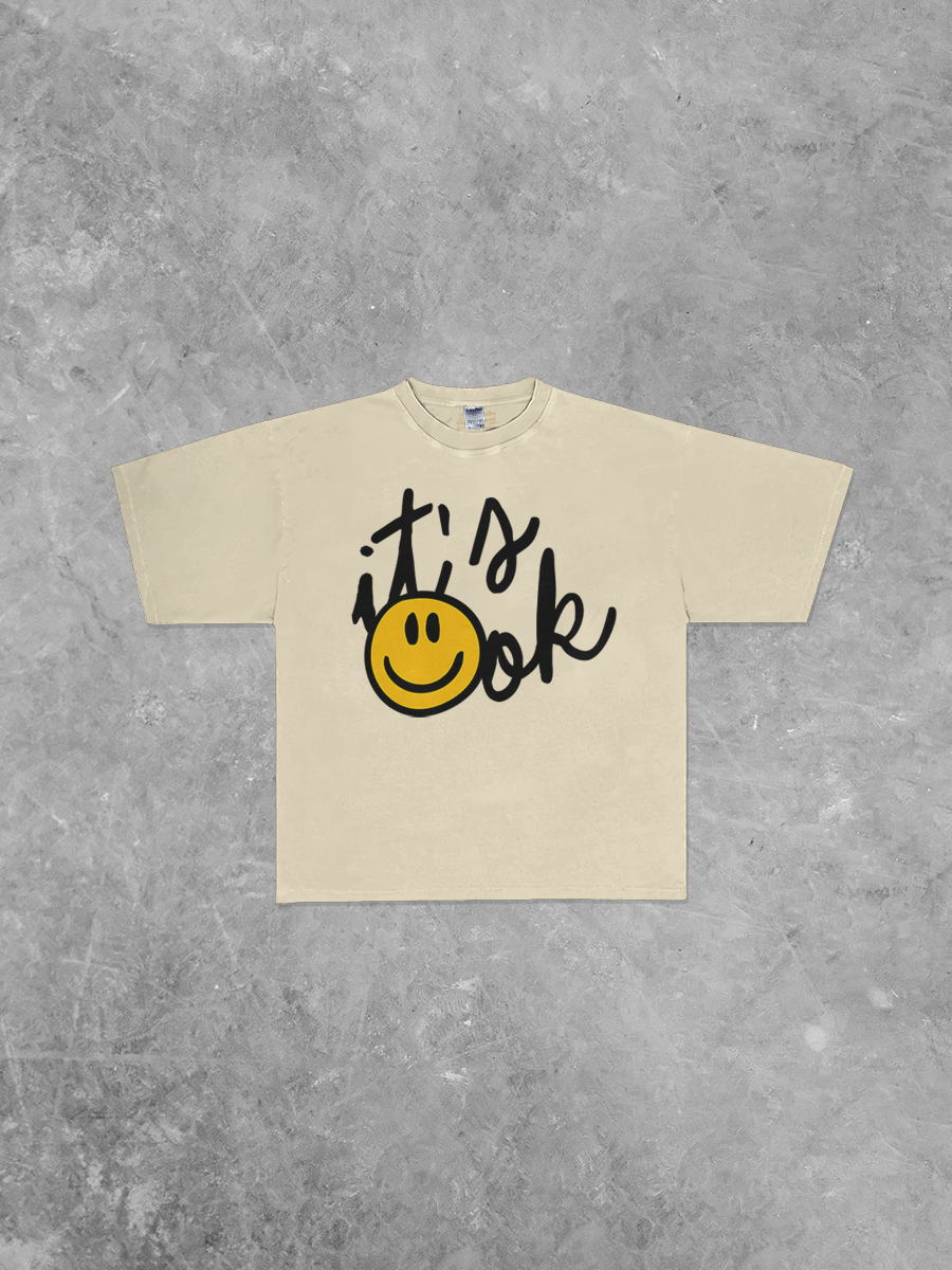 It's Ok, Smile Boxy Oversized Band T-Shirt